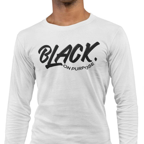 Black On Purpose (Men's Long Sleeve) - Rookie