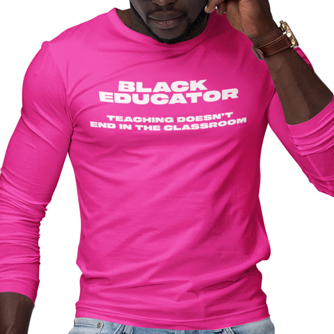 Black Educator - (Men's Long Sleeve)