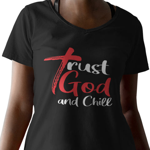 Trust God (Women's V-Neck)