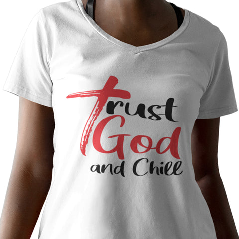 Trust God (Women's V-Neck)