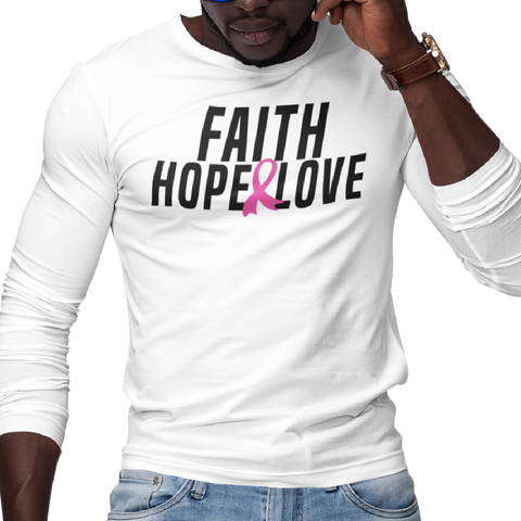 Faith, Hope, & Love (Men's Long Sleeve) - Rookie