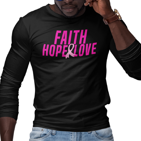 Faith, Hope, & Love (Men's Long Sleeve) - Rookie