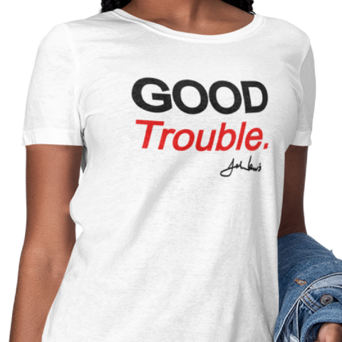 Good Trouble - White Tee (Women) - Rookie