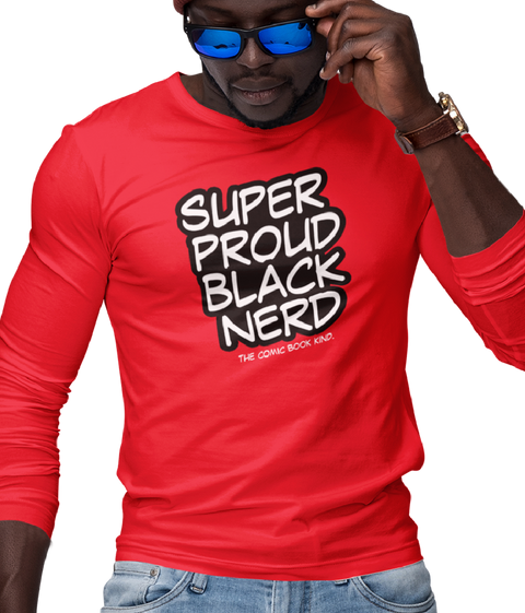 Super Proud Black Nerd (Men's Long Sleeve) - Rookie