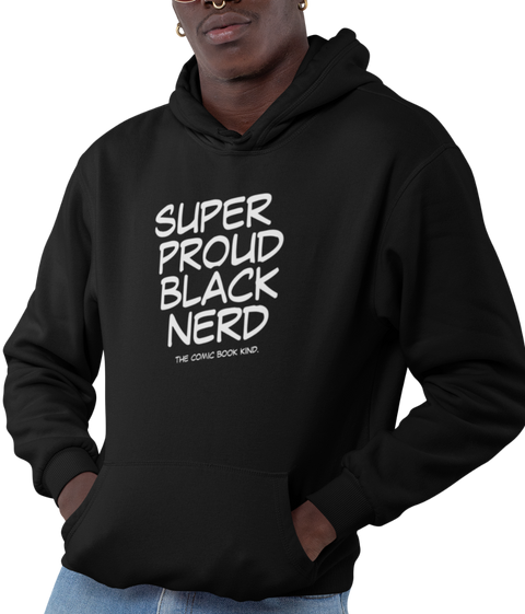 Super Proud Black Nerd Hoodie (Men) - Rookie