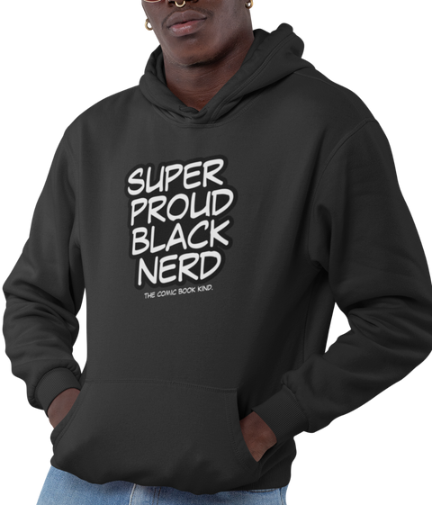 Super Proud Black Nerd Hoodie (Men) - Rookie
