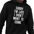 Sorry I'm Late, I Didn't Want To Come (Men's Hoodie)