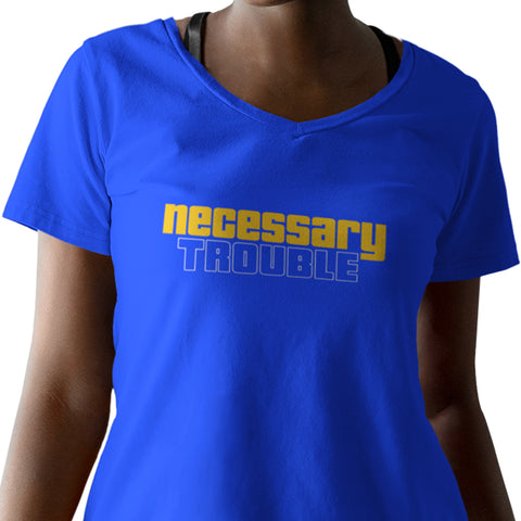 Necessary Trouble - NextGen - Gold Edition (Women's V-Neck)