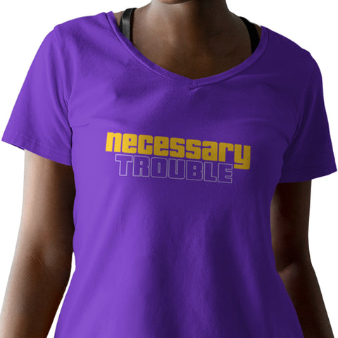 Necessary Trouble - NextGen - Gold Edition (Women's V-Neck)