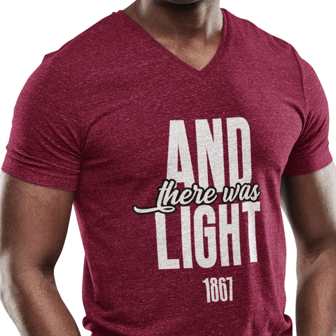 And There Was Light (Men's V-Neck)