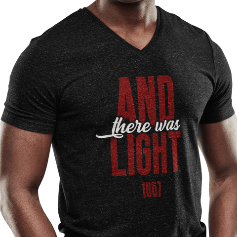 And There Was Light (Men's V-Neck)
