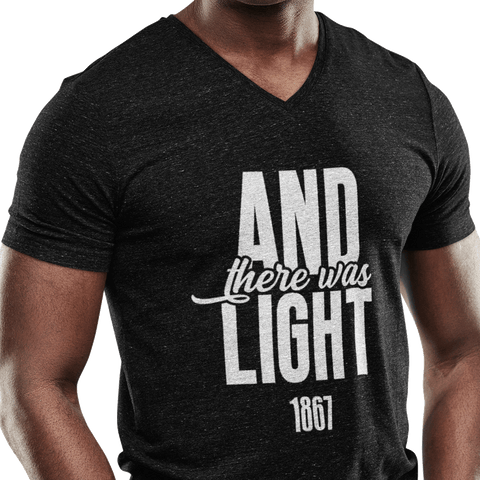 And There Was Light (Men's V-Neck)