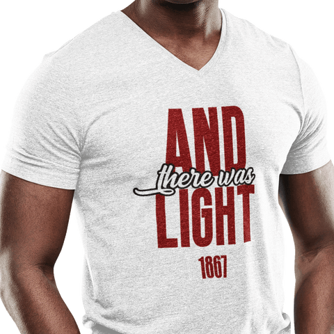 And There Was Light (Men's V-Neck)