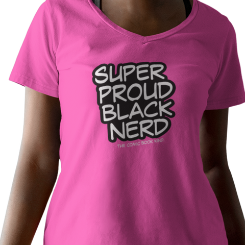Super Proud Black Nerd (Women's V-Neck) - Rookie