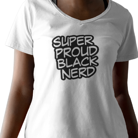 Super Proud Black Nerd (Women's V-Neck) - Rookie