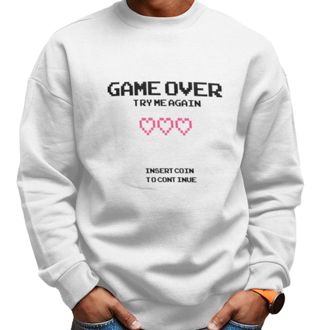 Game Over 2-Bit Arcade (Unisex Sweatshirt)